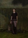 Mutedance 25 Autumn/Winter Elastic Wide Waist Drawstring Casual Pants Series Floral Dye MD-MD25FW75-purple (MD25FW71)